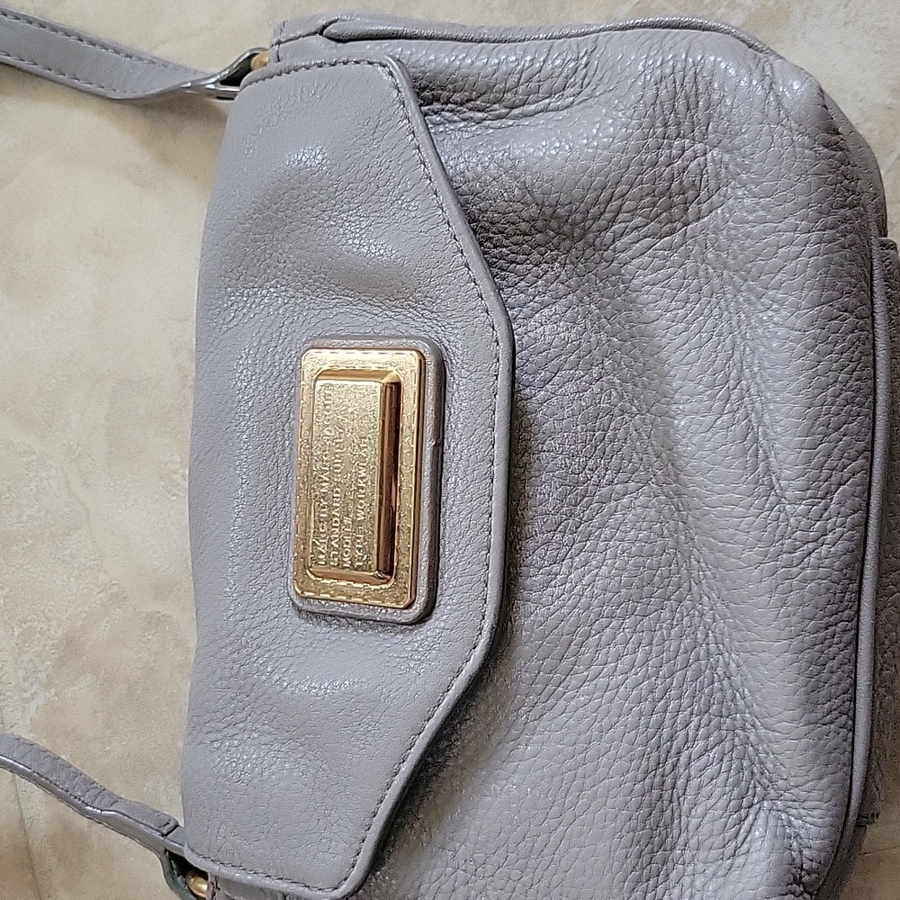 MARC BY MARC JACOBS Gray Leather Crossbody Bag